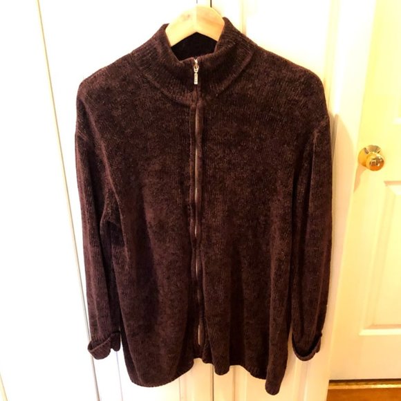 Lord & Taylor Sweaters - Lord & Taylor Knit Full Zip Sweater SOFT Large